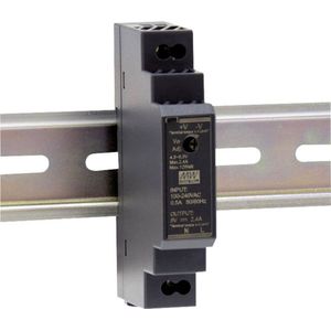 Mean Well HDR-15-5 DIN-Rail Netvoeding - 5V/DC - 2.4A - 12W