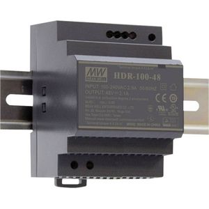Mean Well HDR-100-24 DIN-rail netvoeding 24 V/DC 3.83 A 92 W Aantal uitgangen: 1 x Inhoud: 1 stuk(s)