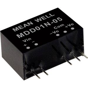 Mean Well MDD01L-12 DC-converter module 42mA 1W Aantal uitgave: 2 x