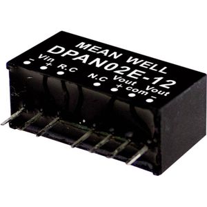 Mean Well DPAN02A-15 DC/DC-convertermodule 67 mA 2 W Aantal uitgangen: 2 x Inhoud 1 stuk(s)