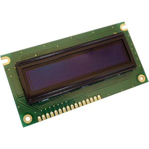 Display OLED module Geel Zwart 16 x 2 Pixel (B x H x D) 84 x 10 x 4 (Elektronica kit), Elektronica modules