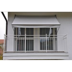 Klemmmarkise hellgrau 300 cm