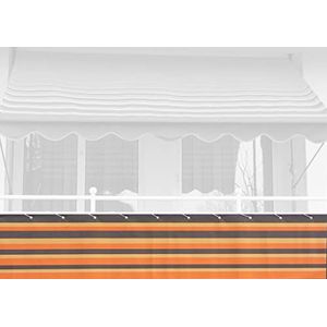Angerer Balkonscherm Dralon nr. 200, oranje, 75 cm hoog, lengte: 6 meter