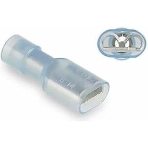 Cimco vlakstekerhuls volgeisoleerd 1,5-2,5mm2 6,3X0,8 zak 100