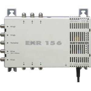 Kathrein EXR 156 Satelliet multiswitch Ingangen (satelliet): 5 (4 satelliet / 1 terrestrisch) Aantal gebruikers: 6
