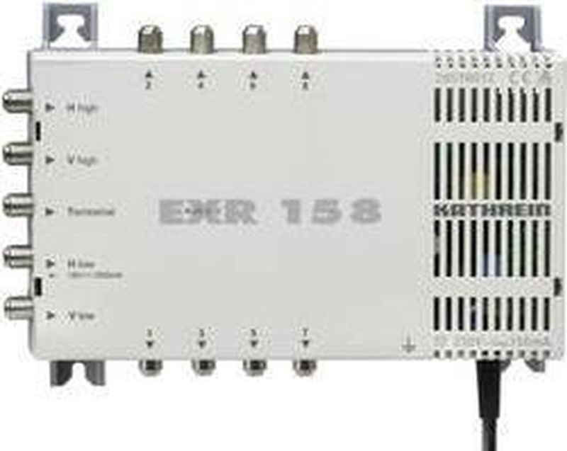 Kathrein EXR 158 Satelliet multiswitch Ingangen (satelliet): 5 (4 satelliet / 1 terrestrisch) Aantal gebruikers: 8