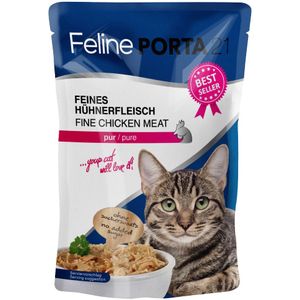 Sparpaket Feline Porta 21 Frischebeutel 24 x 100 g - Hühnerfleisch pur
