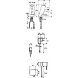 Elektronische wastafelmengkraan schell puris hd-m chroom met inbouwtransformator