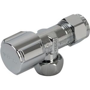 Schell Hoekregelkraan 12mm Knel x 3/8" Kiwa Goedgekeurd