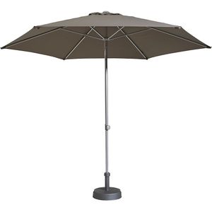 Parasol, hoekig ontwerp, Ø 3000 mm, frame aluminium, taupe