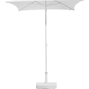 Parasol, vierkant, l x b = 1600 x 1600 mm, frame wit, wit