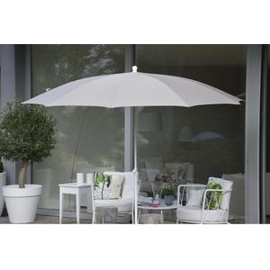 Parasol, rond ontwerp, Ø 2800 mm, frame wit, wit