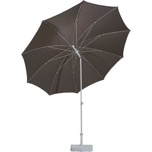 Parasol, rond ontwerp, Ø 2800 mm, frame wit, taupe