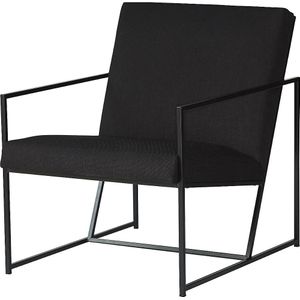 Loungestoel STYLE, frame zwart, zwart