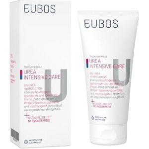Eubos | Hydro Lotion 5% UREA | 200 ml | voor droge huid | dermatologisch geteste huidcompatibiliteit | verbetering van het vochtvermogen van de huid | speciale verzorgende crème