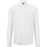 BOSS - Joe - Overhemd - Wit - Regular Fit, Structuurweving, Easy Iron