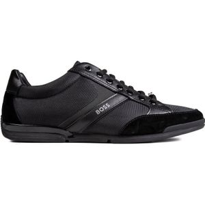 Hugo Boss - Saturn Low MX A - Sneaker - Zwart - Nylon/Suède/Kunstleer