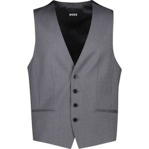 Boss - H-Huge Gilet - Grijs - Wol - Slim Fit