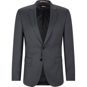 Hugo Boss colbert mix&match grijs effen wol slim fit H-Huge-B1