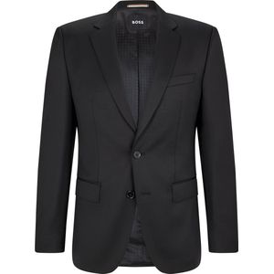 Slim-fit colbert van scheerwollen serge