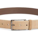 BOSS leren heren riem, middenbruin -  Maat: 100cm