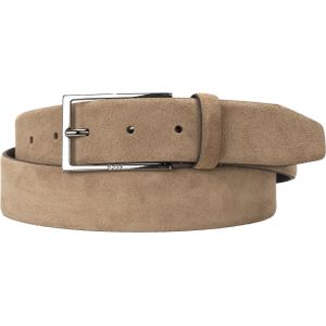 Suède leren riem 3,5 cm | suède leren riem voor heren 35mm | suède riem met antiek zilveren riemgesp | donkerblauw 110cm