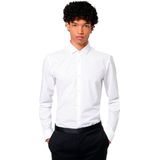 HUGO Erondo Overhemd - Wit - Popeline - Strijkvriendelijk - 100% Katoen