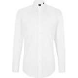 BOSS Hank slim fit overhemd, twill, wit