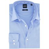 BOSS - Hank - Slim Fit Overhemd - Blauw - Twill
