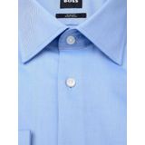 BOSS - Hank - Slim Fit Overhemd - Blauw - Twill