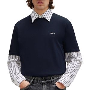 Hugo - Dero222 - T-shirt - Zwart - Katoen