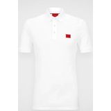 HUGO - Red Polo - Korte Mouw - Wit - 100% Katoen