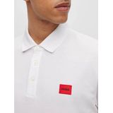 HUGO - Red Polo - Korte Mouw - Wit - 100% Katoen