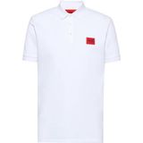 HUGO - Red Polo - Korte Mouw - Wit - 100% Katoen