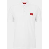 HUGO - Red Polo - Korte Mouw - Wit - 100% Katoen