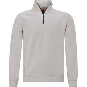 BOSS - Zetrust Half Zip Trui - Lichtbeige - Heren