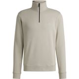 BOSS - Zetrust Half Zip Trui - Lichtbeige - Heren