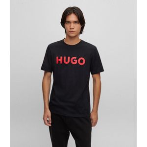 Hugo Dulivio Korte Mouwen Ronde Hals T shirt Zwart Man
