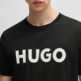 Hugo Dulivio Korte Mouwen Ronde Hals T shirt Zwart Man