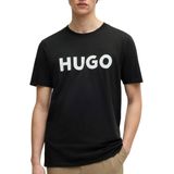 Hugo Dulivio Korte Mouwen Ronde Hals T shirt Zwart Man