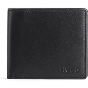 Hugo Subway 4 CC Coin Wallet black Heren portemonnee