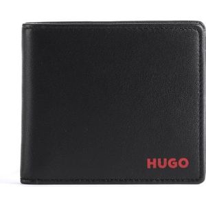 Hugo Subway Portemonnee Leer 12 cm black red