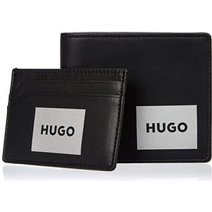HUGO Heren GBHM_4 cc Card Case geschenkset: Portemonnee & kaarthouder, Black1, ONESI, zwart 1