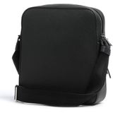 Boss Crosstown Pocket black Leren tas