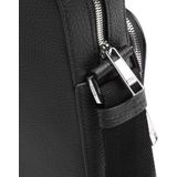 Boss Crosstown Pocket black Leren tas