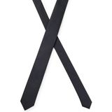 HUGO Heren tie cm 6 stropdas van puur zijde keperstof, zwart, Eén maat