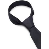 HUGO Heren tie cm 6 stropdas van puur zijde keperstof, zwart, Eén maat