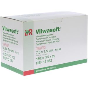 Vliwasoft - Gaaskompressen - 7,5x7,5 cm - 75 stuks