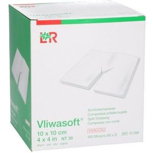 Vliwasoft splitkompres 10x10cm 50x2 stuks