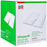 Vliwasoft splitkompres 7,5x7,5cm 50x2 stuks